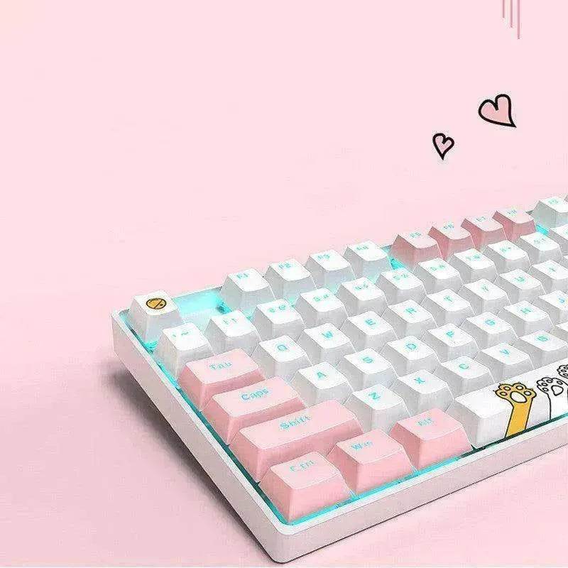 87 Key Rgb Light Effect Green Axis Portable Mechanical Keyboard - EX-STOCK Canada