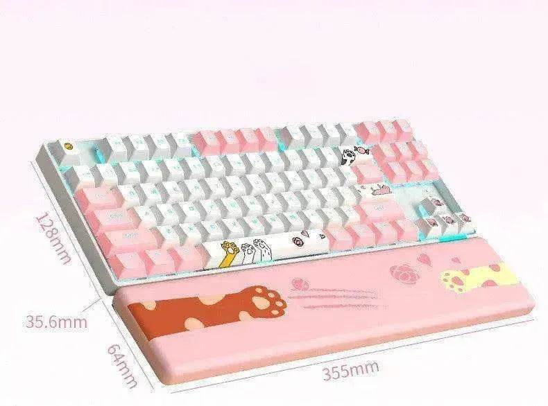 87 Key Rgb Light Effect Green Axis Portable Mechanical Keyboard - EX-STOCK Canada