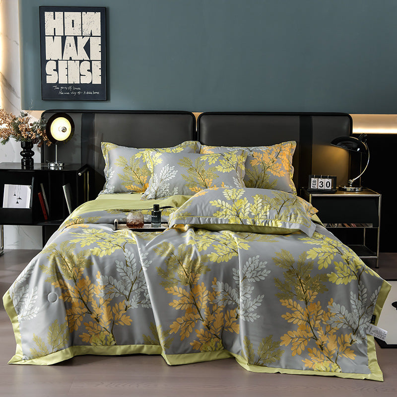 Printed Washed Tencel Summer Cooling Duvet Four-piece Set EX-STOCK Canada