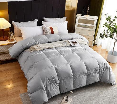 Couette en duvet d'oie en coton de luxe étincelanteEX-STOCK Canada