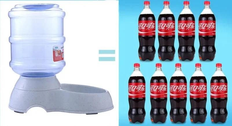 Cats Dogs Automatic Pet Feeder Drinking Water Fountains Large Capacity Plastic Pets Dog Food Bowl Water Dispenser EX-STOCK Canada