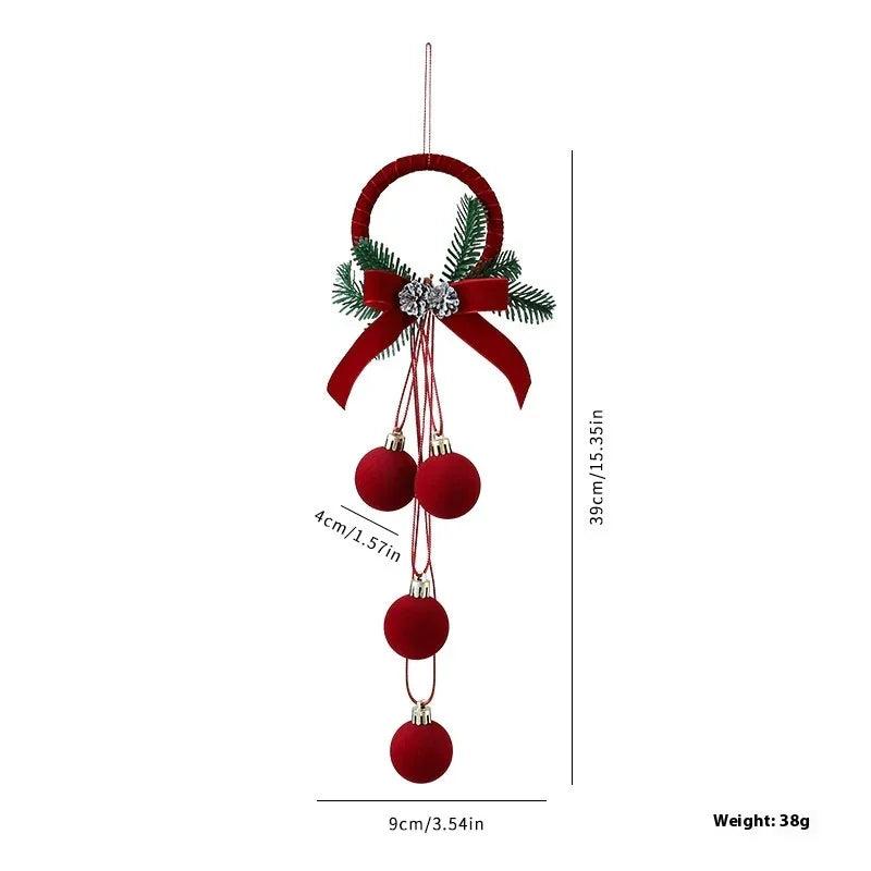Décorations suspendues pour sapin de Noël dans des vitrines exquises, ornements, décoration d'ambiance pour fête de festival, accessoires, cloches de NoëlEX-STOCK Canada