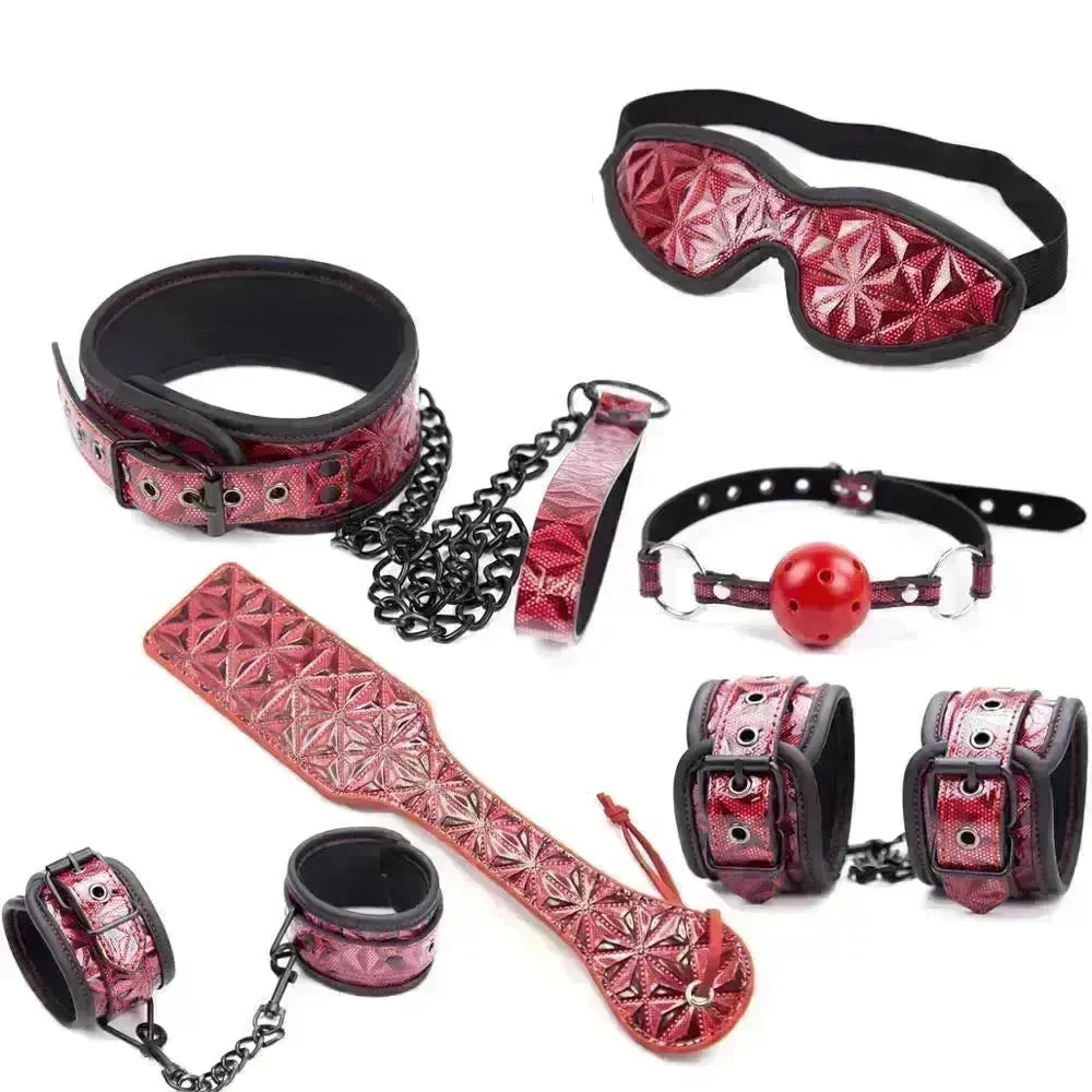 Handcuff Iron Pipe Set For Women's Erotic Play Women BDSM Complete Bondage set Kit - EX-STOCK CANADA