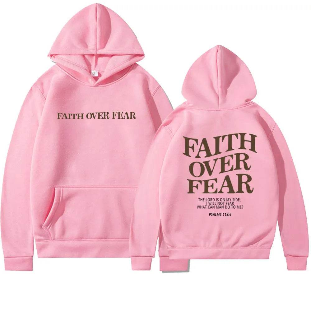 New Hoodie Faith Fear Men's And Women's Printed Sweatshirt - EX-STOCK Canada