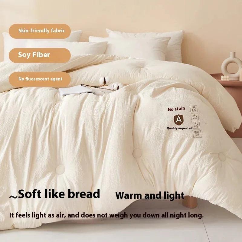 Comfortable Soybean Cellucotton Single Double Duvet Airable Cover Lunch Break Spring Summer Thin Quilt Duvet Insert EX-STOCK Canada