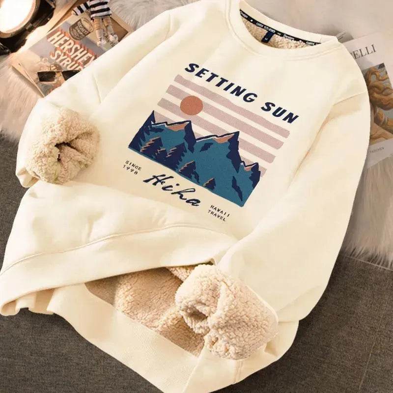 Autumn Winter Fleece-lined thick sweatshirt Pullover top for men - EX-STOCK Canada