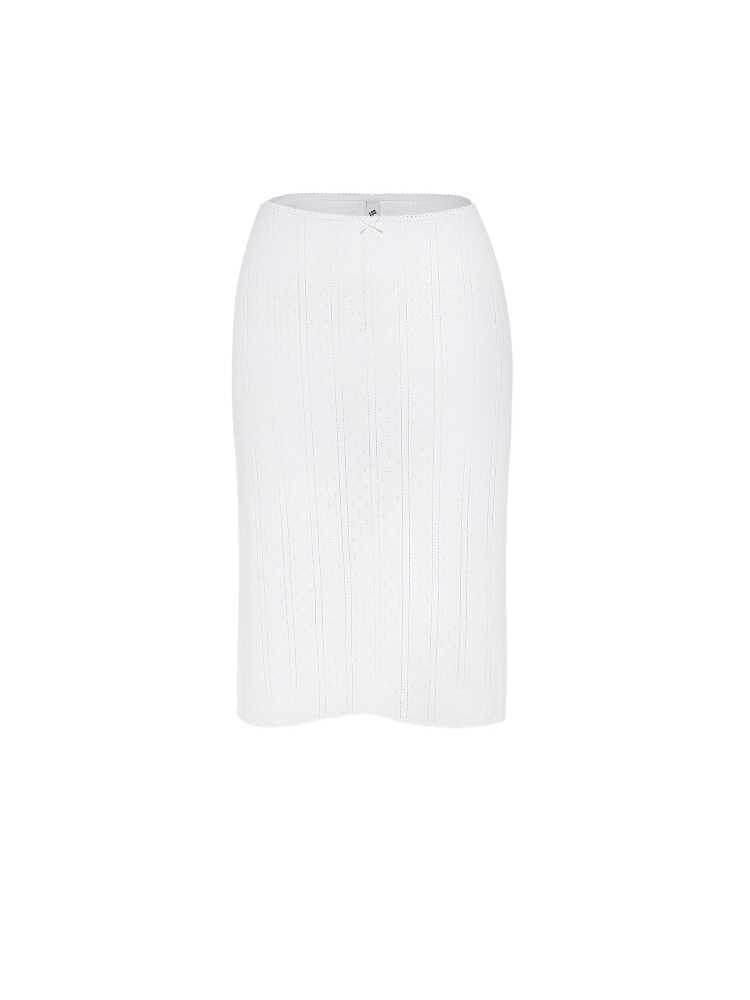 Casual Low Waist cotton Midi sheath skirt - EX-STOCK Canada