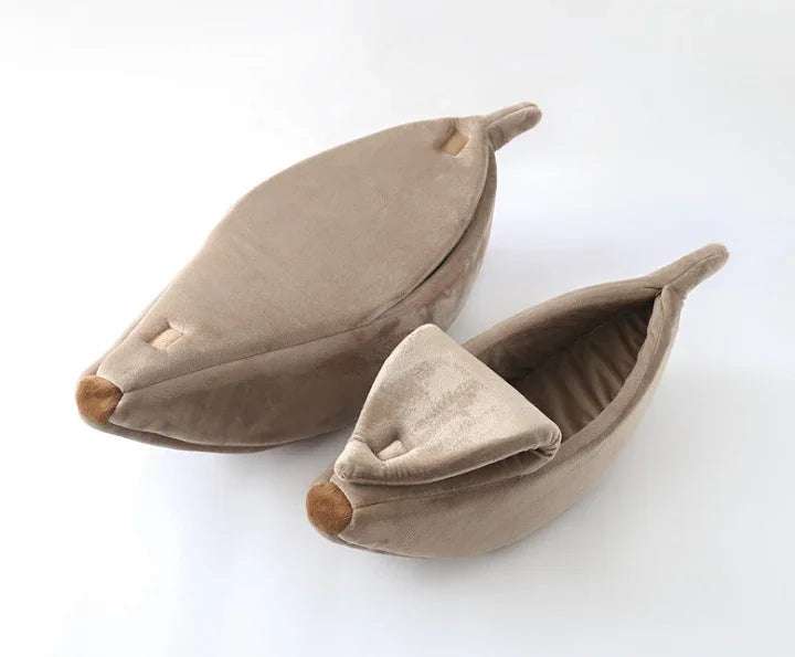 Pet House Dog Bed Banana Shape Dog House Cute Pet Kennel Nest Warm Dog Sofas Sleeping Bed EX-STOCK Canada