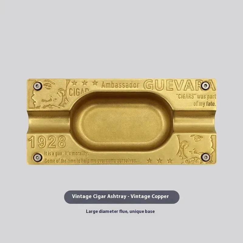 Metal Gold and Silver 2 slot Cigar Ashtray - EX-STOCK Canada