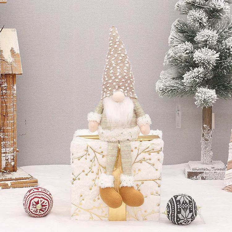 Retractable Luminous Santa Doll Rudolf Christmas Faceless Decoration Ornaments - EX-STOCK Canada