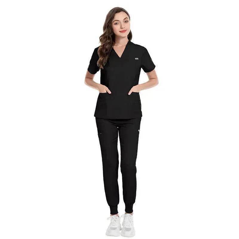 Hospital Nurses V-Neck Suit Work Uniform Workwear - EX-STOCK Canada