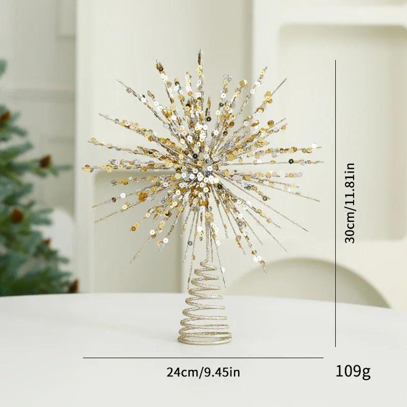 Eight Awn Star Champagne Christmas Decoration Ornaments EX-STOCK Canada
