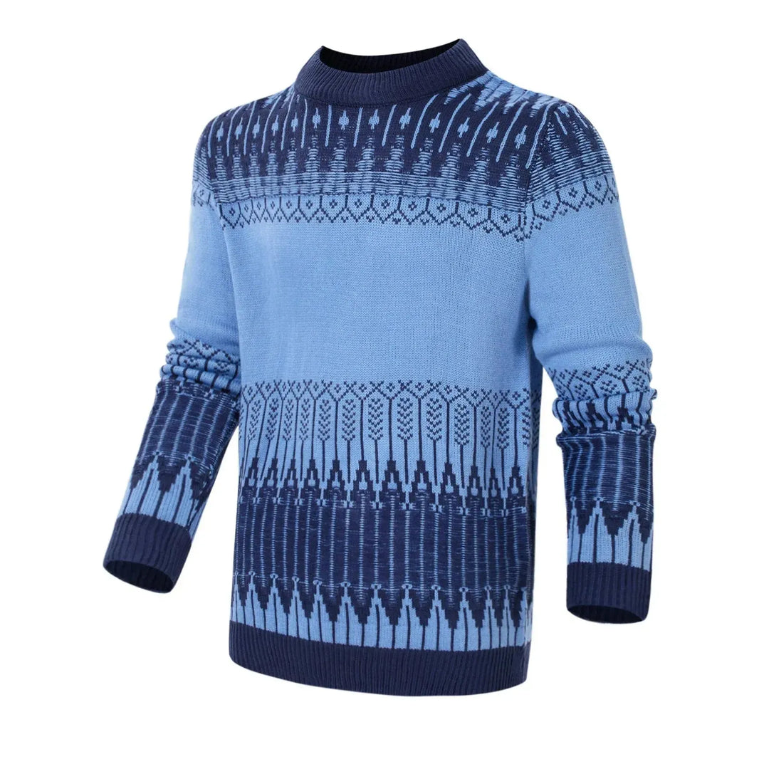 Men's Crewneck Pullover Sweater Unisex Fair Isle Long Sleeve Knitted Sweater - EX-STOCK CANADA