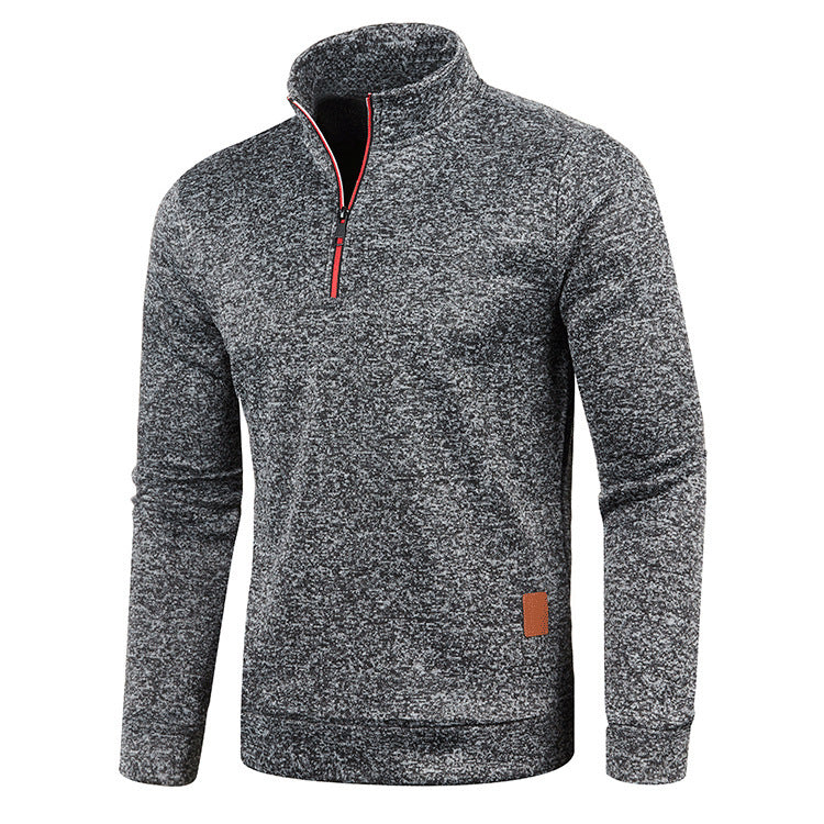 Autumn And Winter Men's Neckline Zipper Sweater | EX-STOCK product gallery photo 3