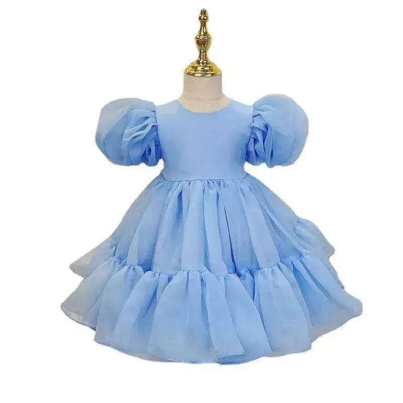 Girls Princess Mesh Puff Sleeve Dress Princess gown for kids - EX-STOCK Canada