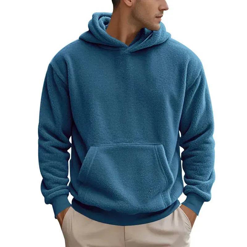 Fall Winter Fleece Plush thick Hoodie Pullover tops for men - EX-STOCK Canada