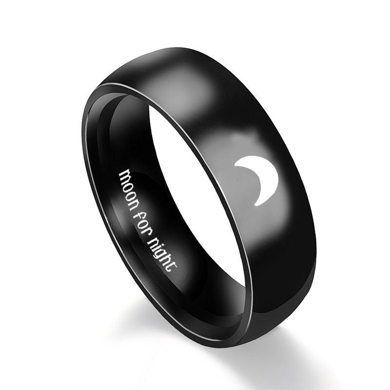 Stainless Steel Couple Couple Rings Sun Moon - EX-STOCK Canada