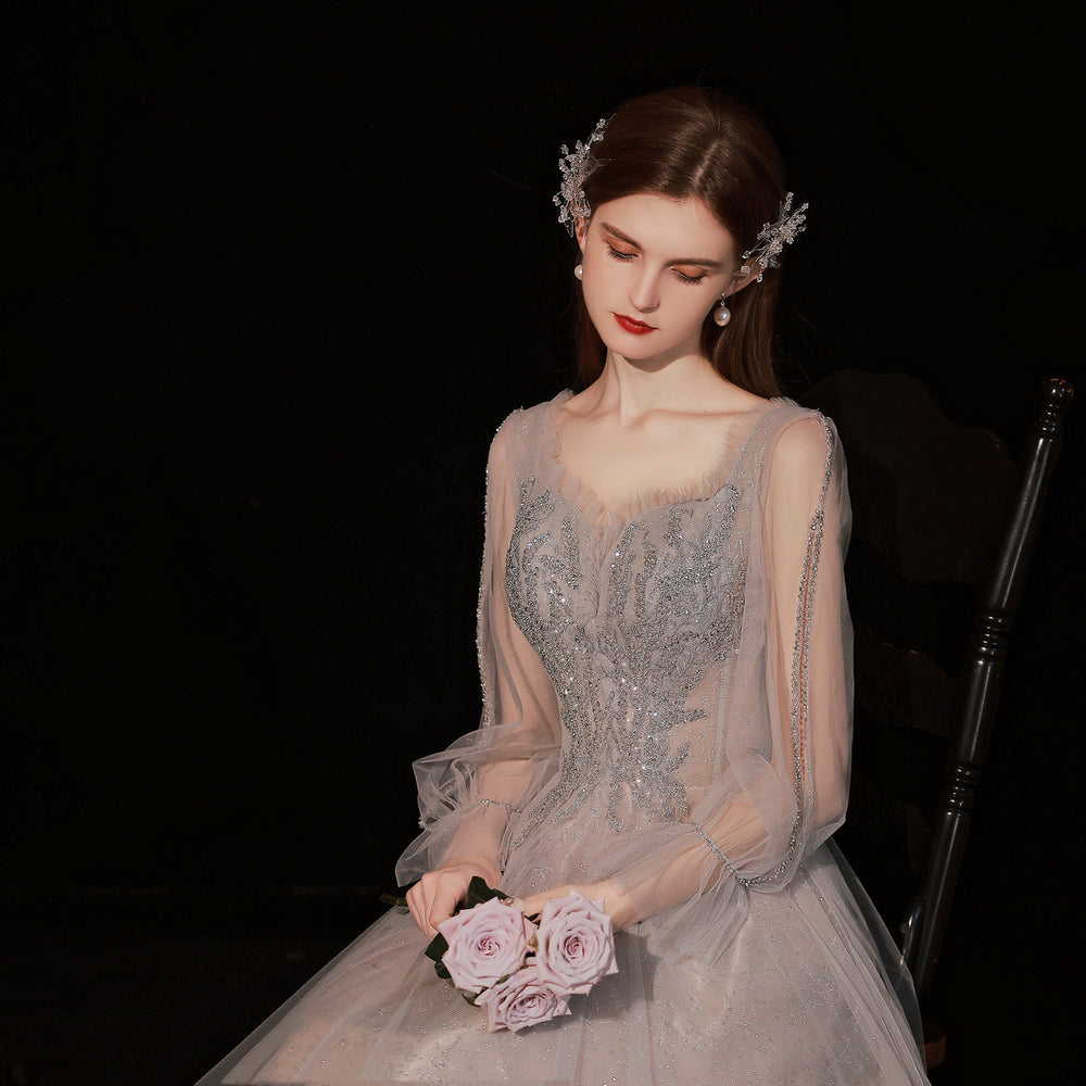 Women's Long-sleeved Host Dinner Annual Meeting Dress EX-STOCK Canada