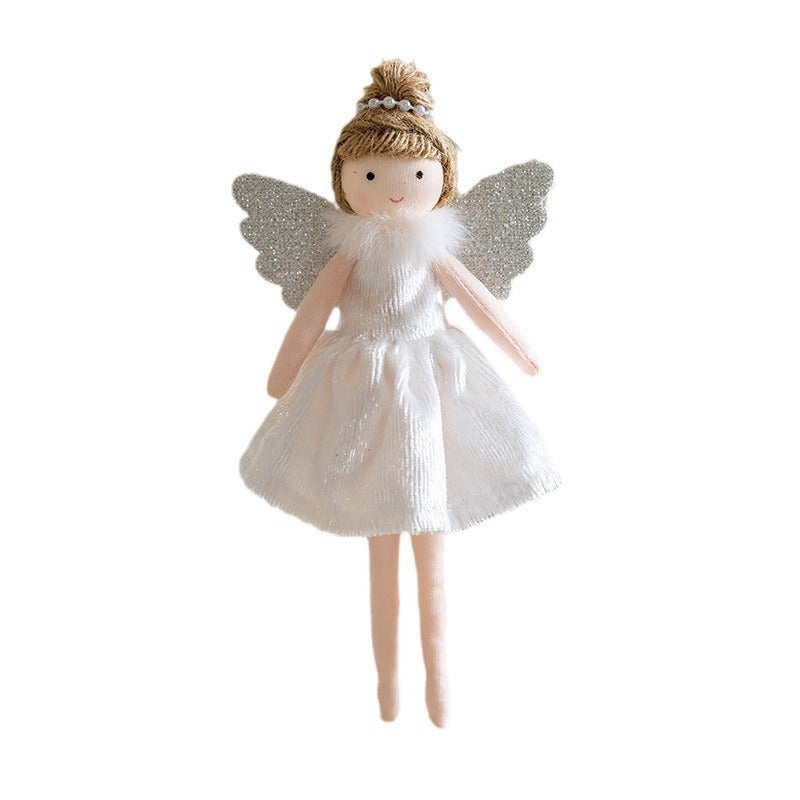 Christmas Decoration High-grade Flannel Ankle-tied Girl Angel Small Pendant EX-STOCK Canada