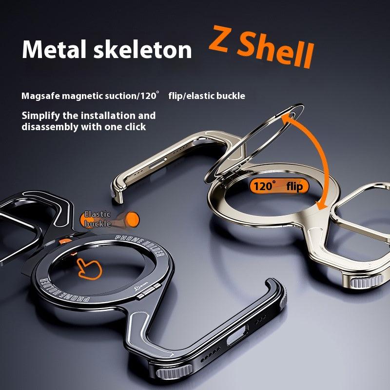 Z-type Metal Bracket Magnetic Phone Case EX-STOCK Canada