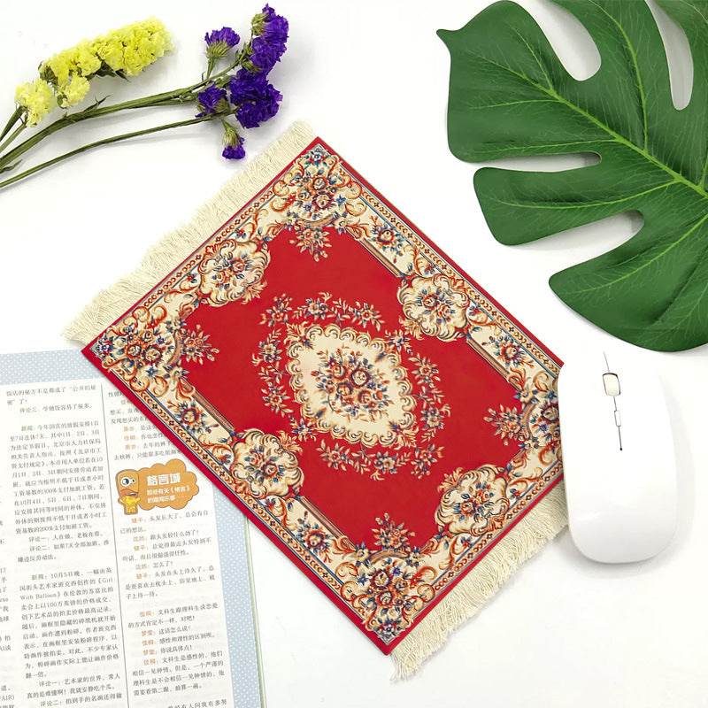 Office mouse pad, Suede fringe mouse pad Hot rubber Bohemian style - EX-STOCK Canada