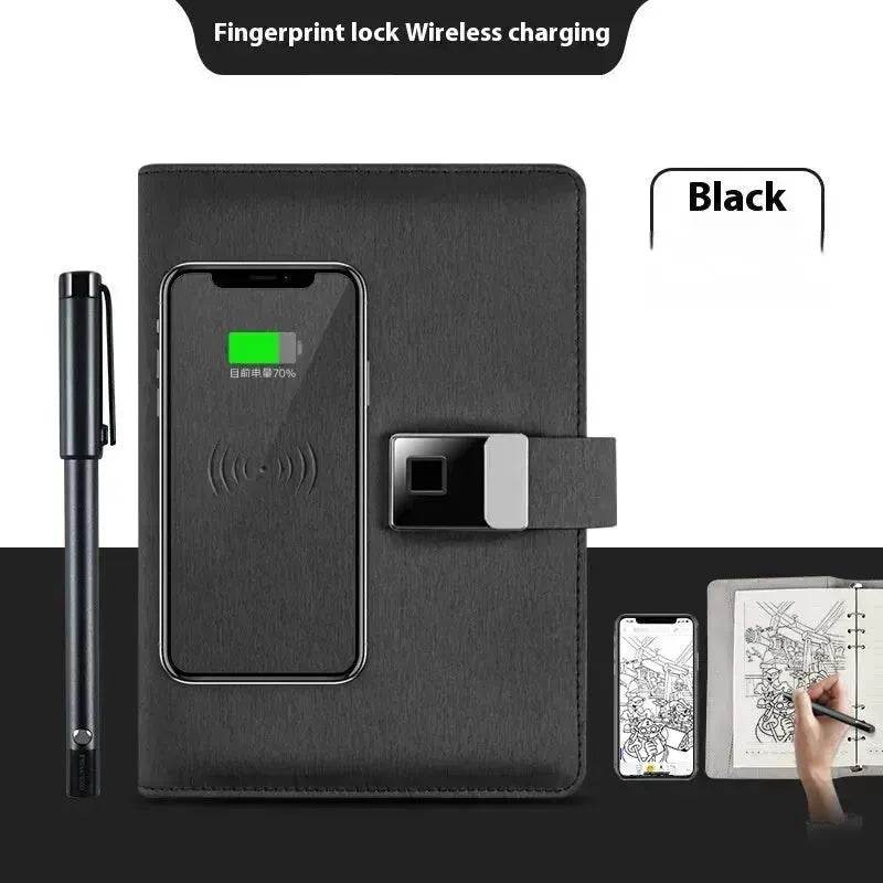 Handwriting Paper Screen Synchronization Smart Fingerprint Lock A5 Notebook - EX-STOCK Canada