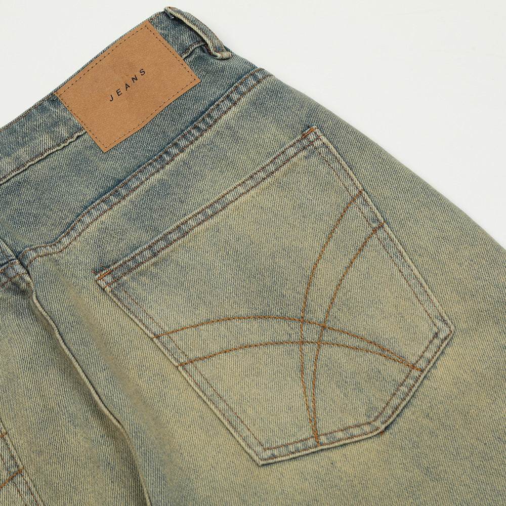 Heavy Industry Washing Hole Denim Trousers Men Jeans - EX-STOCK Canada