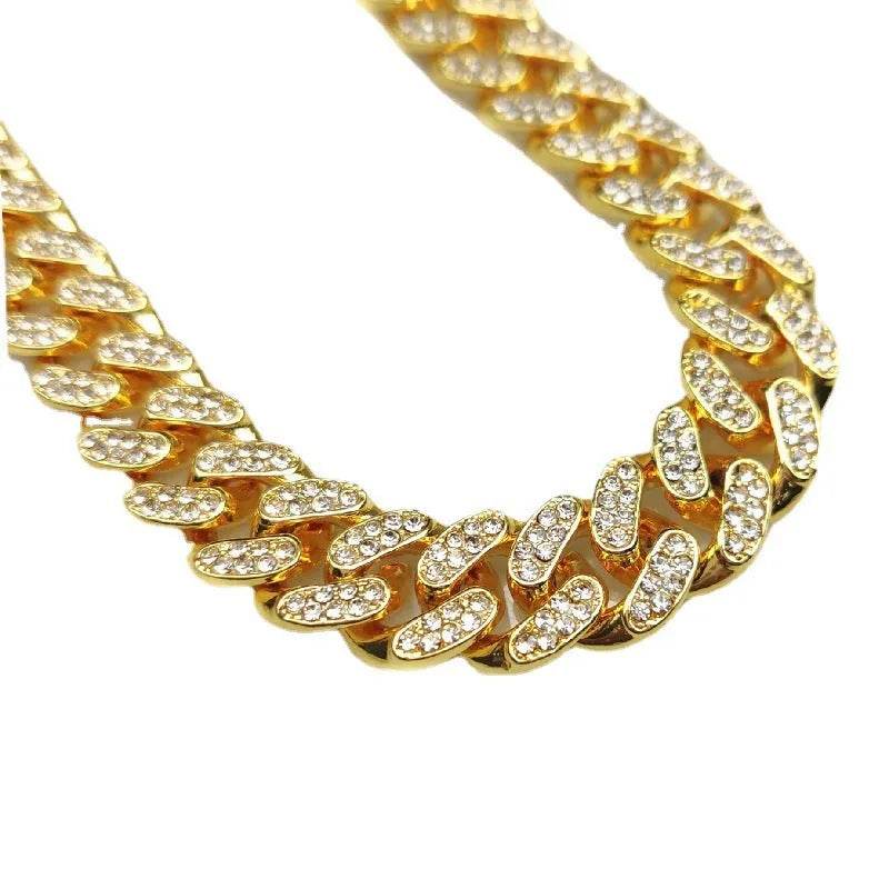 Zinc Alloy Wide Hip Hop Cuban Link Chain Necklace - EX-STOCK Canada