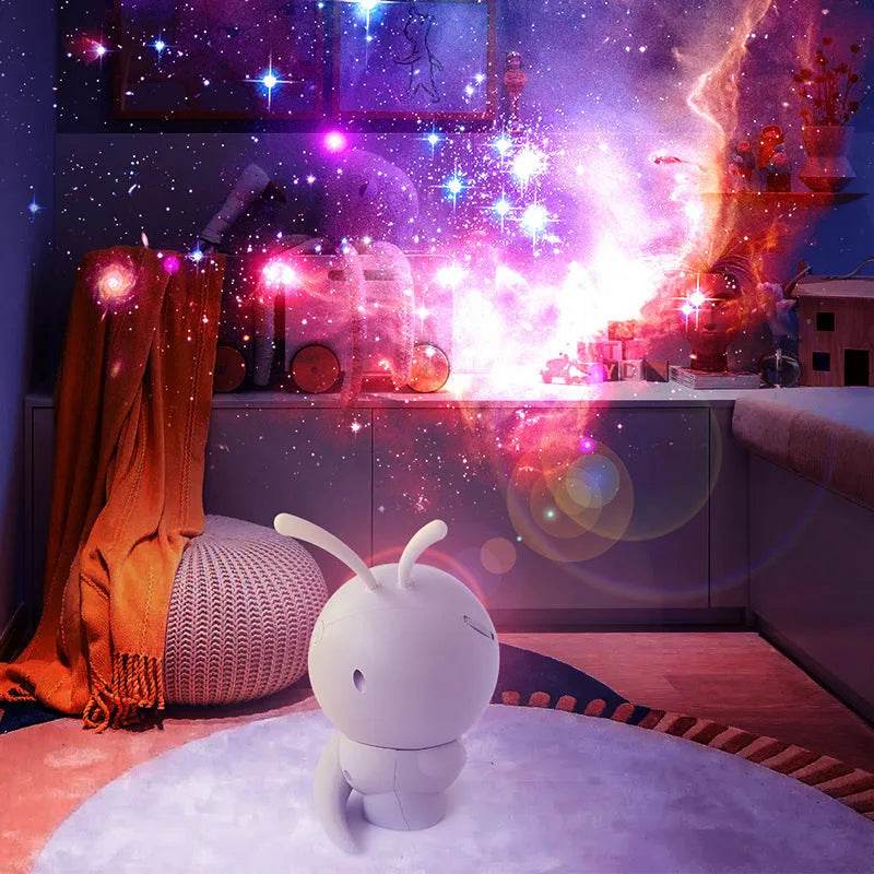 6in1 Night Light Rotating Galaxy Starry Bedroom Projector Decor Lamp - EX-STOCK Canada
