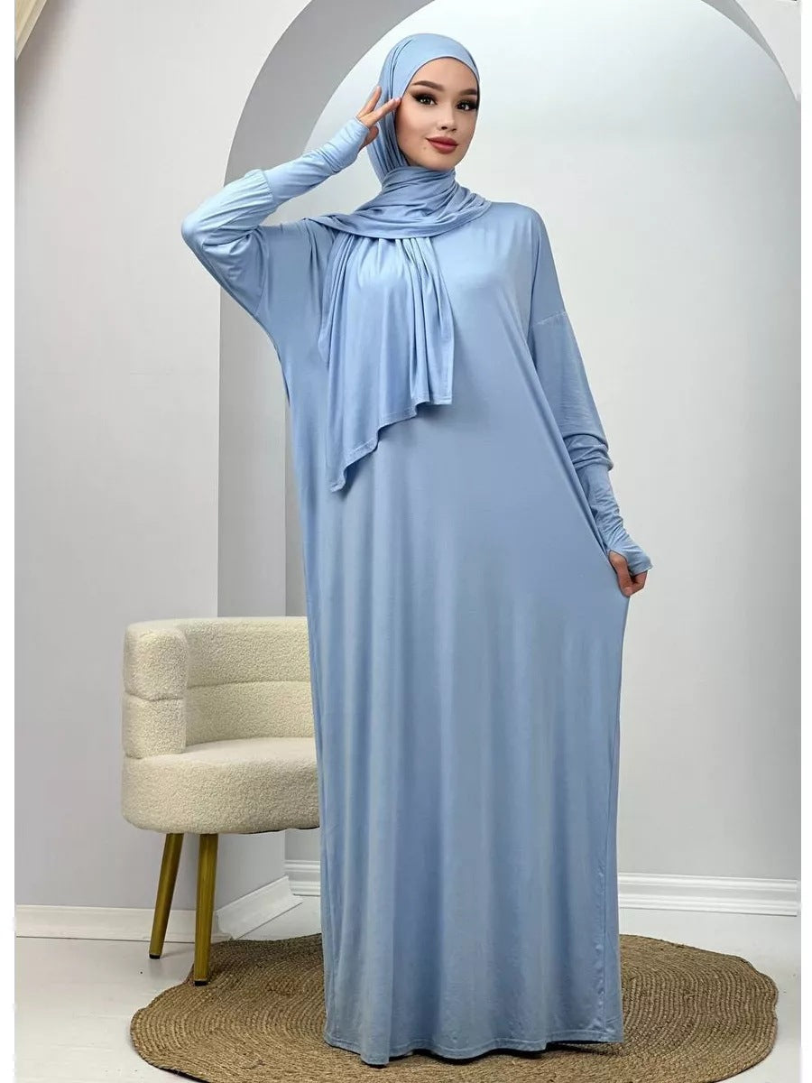 Women's Muslim Robe Polyester Fiber EX-STOCK Canada