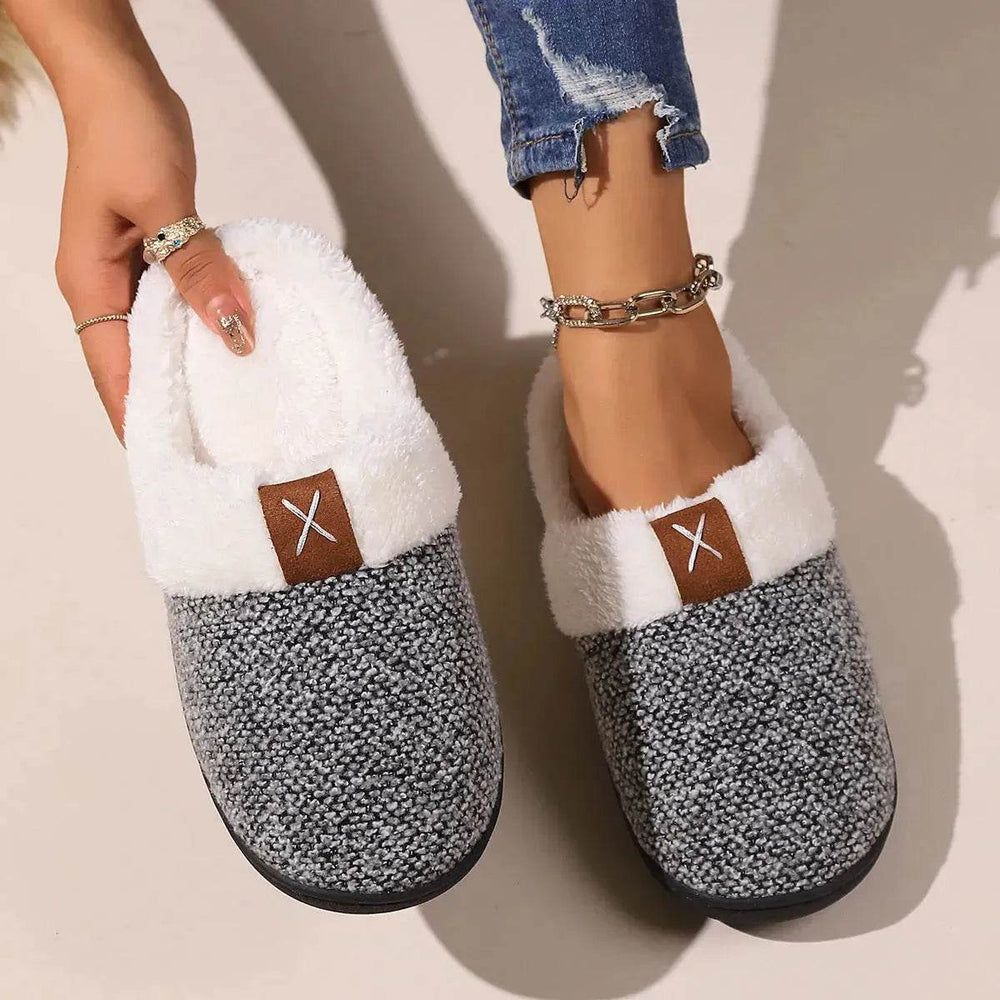 Winter Plush Slippers Fashion Thick Bottom Warm House Shoes For Women Men Indoor Bedroom Floor Slipper - EX-STOCK Canada