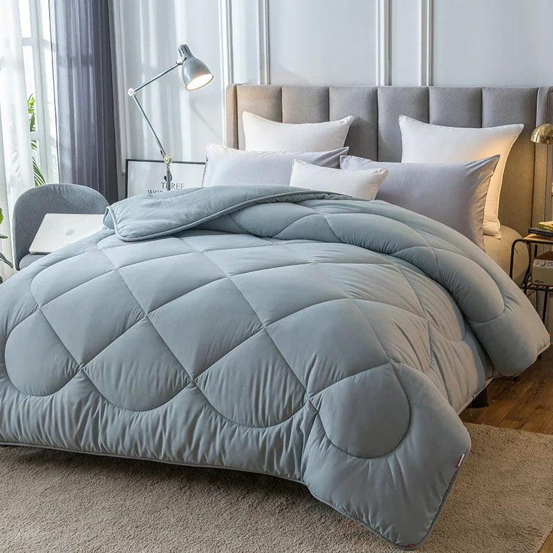 Simple Style Embroidered Skin-friendly Down Velvet Duvet EX-STOCK Canada