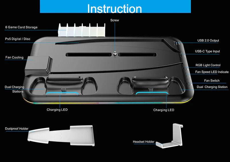 PS5 Host Multi-function Cooler Pad EX-STOCK Canada