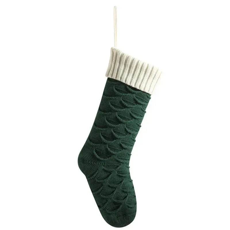 Christmas Gift Bag Decorative Socks Knitted Hanging Decoration - EX-STOCK Canada