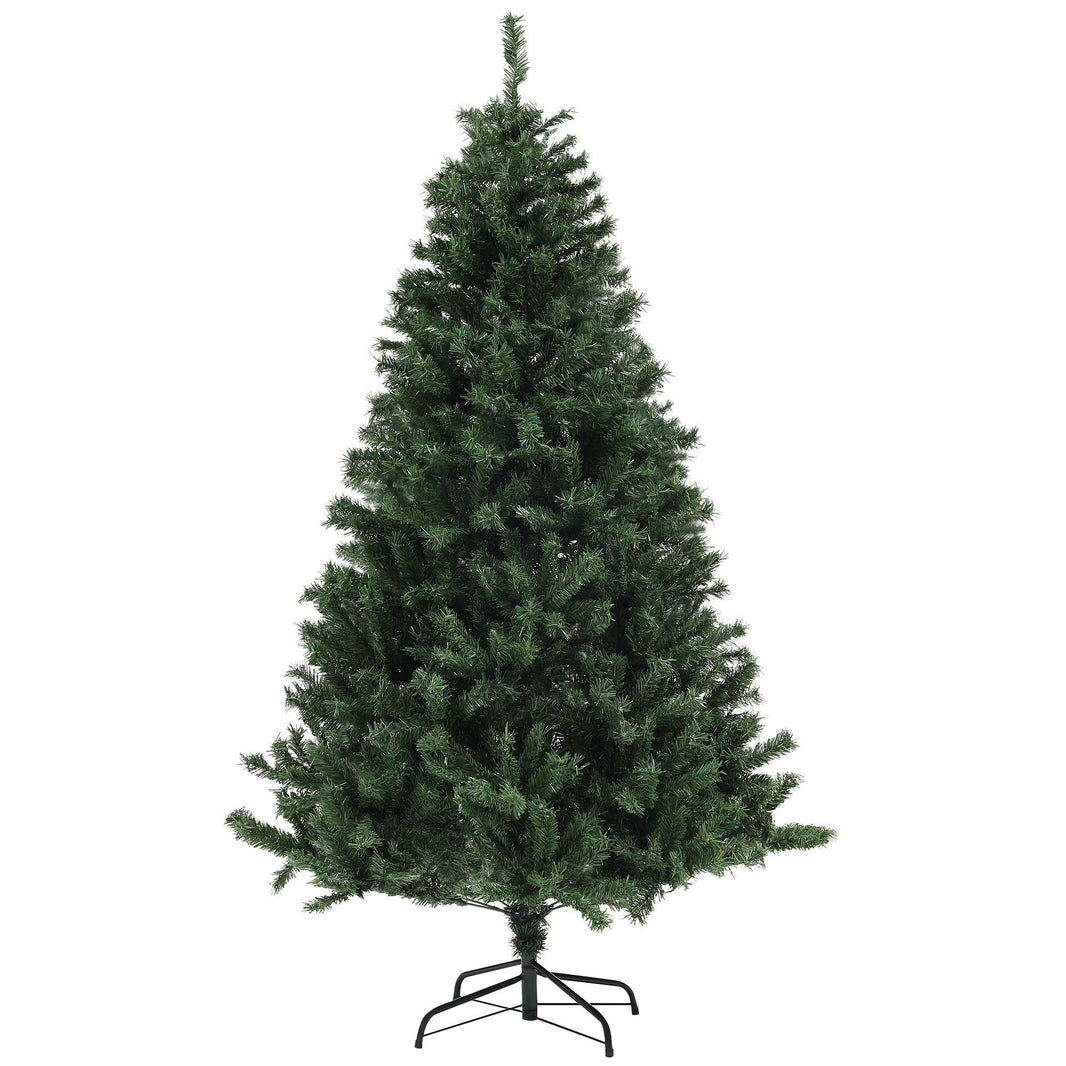 6ft Artificial Christmas Trees With Auto Open And Steel Base, Green EX-STOCK Canada