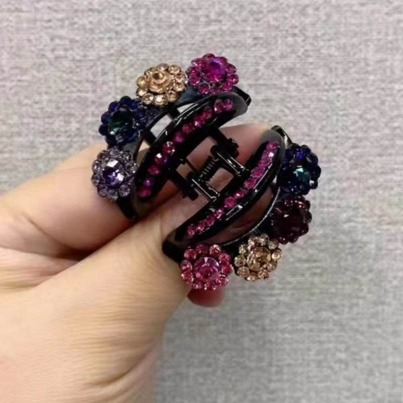 Rhinestone Barrettes High-end Flower Hair Clip - EX-STOCK Canada