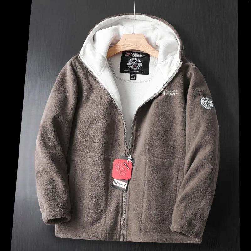Men Winter Plus Size Men's Brushed Fleece Quarter Zipper Hoodie Sweatshirt Pullover - EX-STOCK Canada