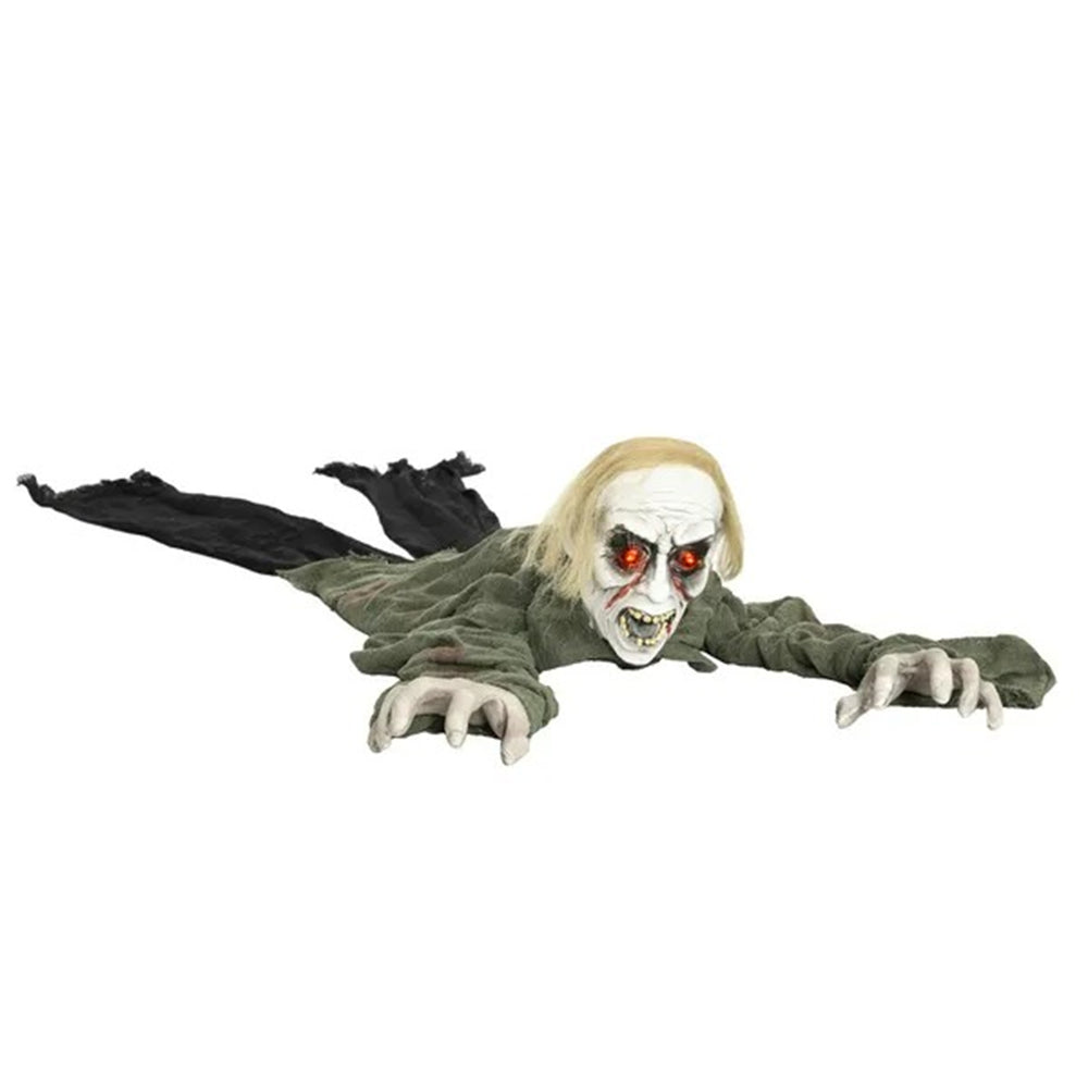 66 Outdoor Halloween Decoration Crawling Zombie, Animated Prop Decor With Sound Activated, Light Up Eyes EX-STOCK Canada