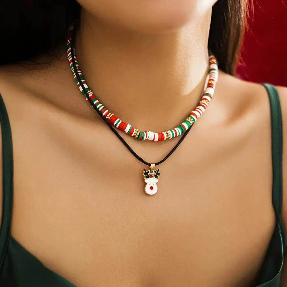 Christmas Beaded Necklace for women - EX-STOCK Canada