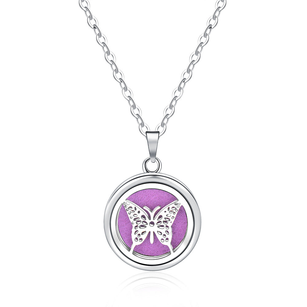 Collar con Caja de Perfume Redonda y Abierta - EX-STOCK Canada