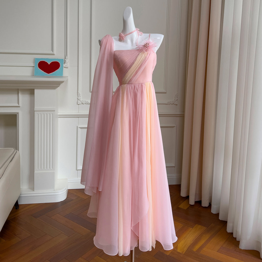 French Minority Three-dimensional Flower Sling Birthday Dinner Dress EX-STOCK Canada