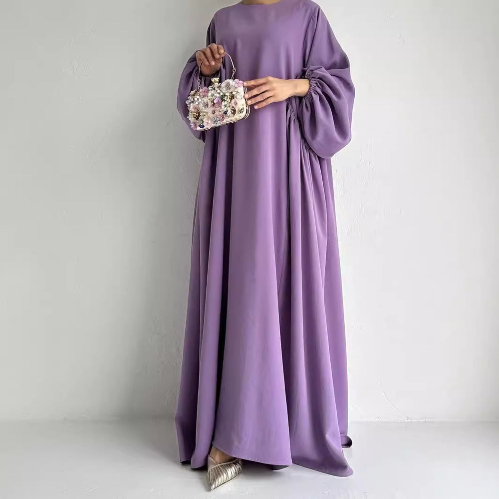 Middle East Muslim Women's Wear Plain Clothing Robe - EX-STOCK Canada
