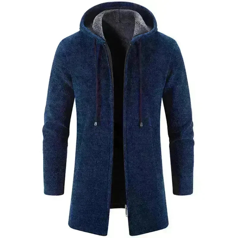 Plus Fleece Trend And Handsome All-match Cardigan For Men - EX-STOCK CANADA