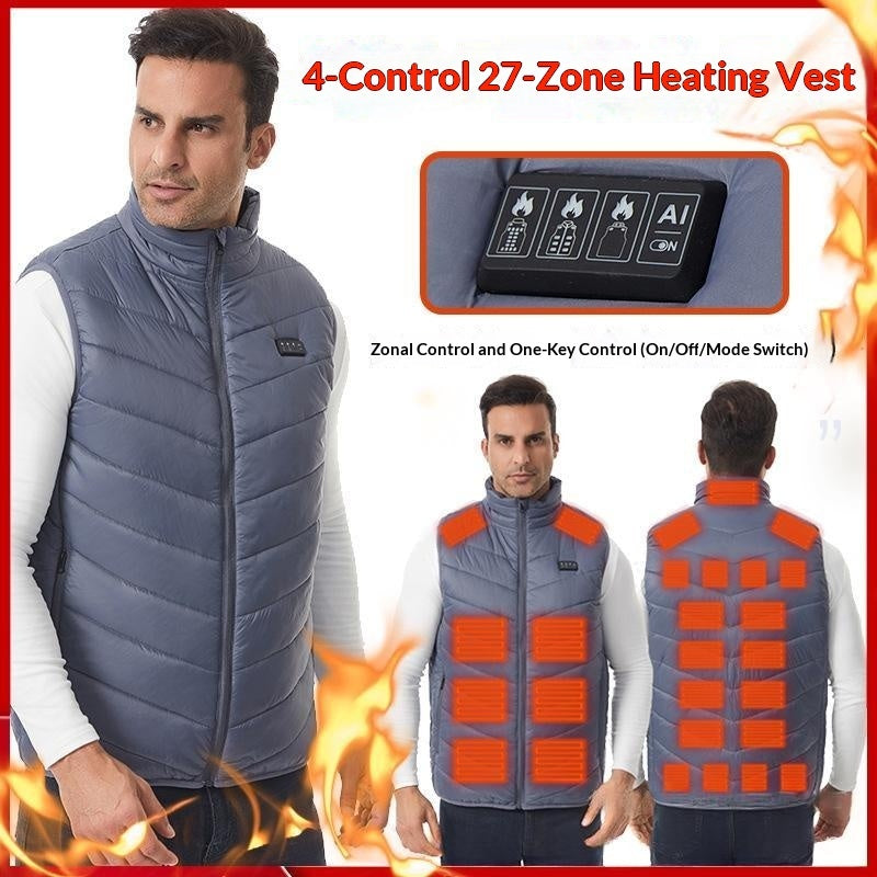 Mens New Winter Electrically Heated Vest | EX-STOCK product gallery photo 3