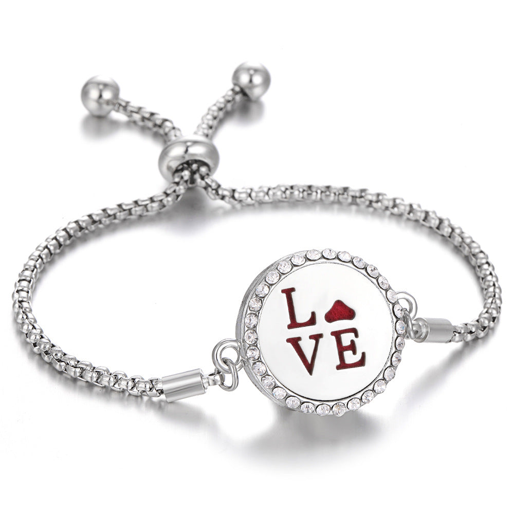 Bracelet d'aromathérapie kaléidoscope 2024 Nouveau Parfum Diffuseur d'huile essentielle Médaillon Bracelet Charms Bijoux diffuseur d'arôme pour femmes - EX-STOCK Canada