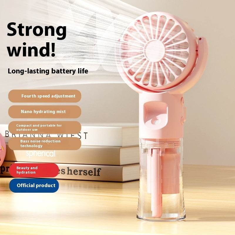 Usb Rechargeable Halter Portable F4 Handheld Spray Hydrating Fan - EX-STOCK Canada