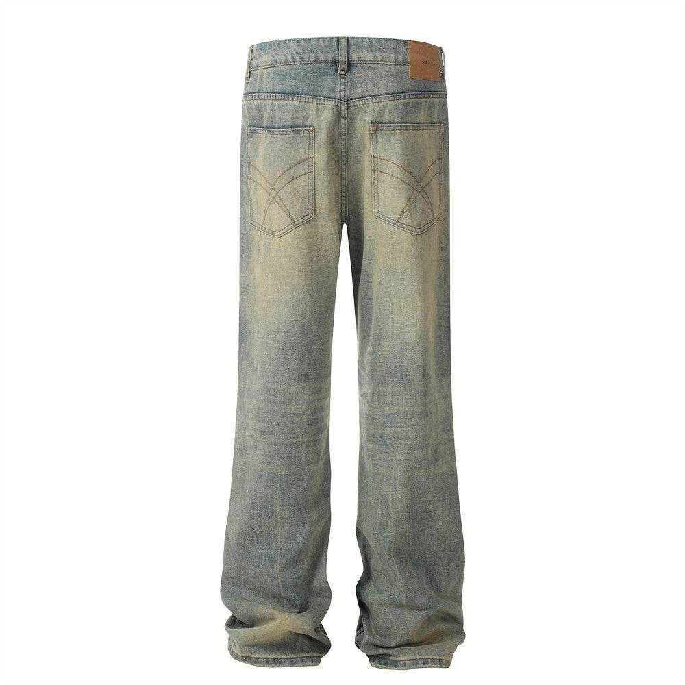 Heavy Industry Washing Hole Denim Trousers Men Jeans - EX-STOCK Canada