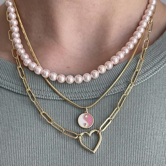 Stainless Steel Paperclip Twist Necklace EX-STOCK Canada