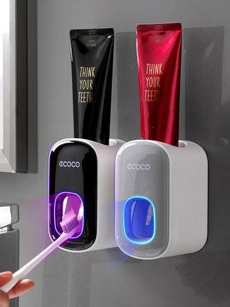 Porte-pâte dentifrice automatique mural Ensemble d'accessoires de salle de bain DistributeurEX-STOCK Canada