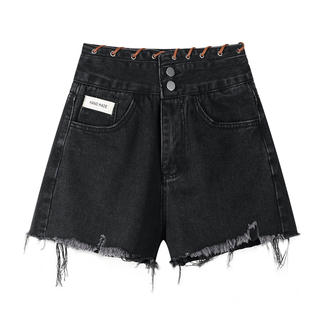 High Waisted Wide Leg Denim Shorts For Women - EX-STOCK Canada